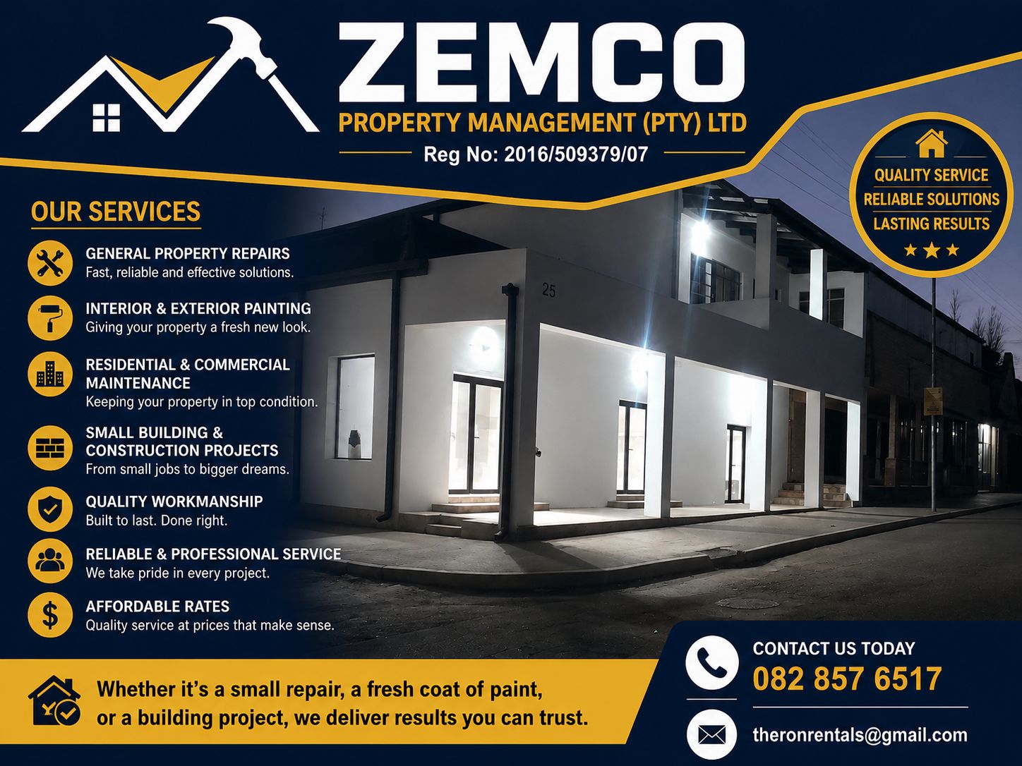 Completed residential property project by Zemco